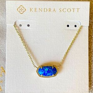 Discontinued-Blue Kyocera Opal Kendra Scott Necklace